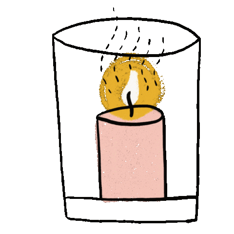 Autumn Candle Sticker