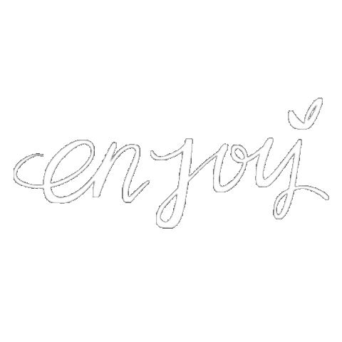 Enjoy White Text Sticker