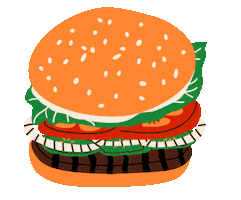 Fast Food Meat Sticker by Burger King Deutschland