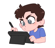 Working Digital Art Sticker