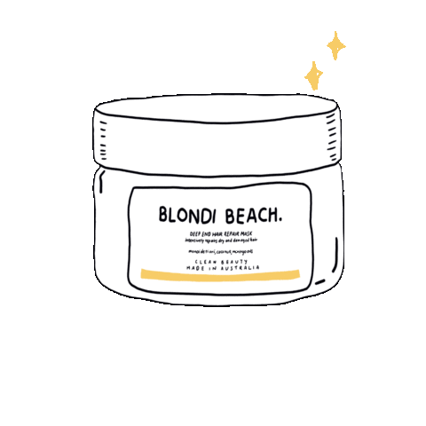 Blondi Beach Hair Sticker