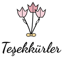 Tesekkurler Thank You Sticker by Temel İpek Boutique