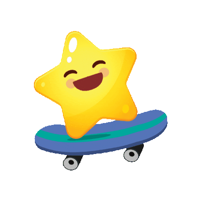 Happy Star Sticker by Clube das Estrelinhas