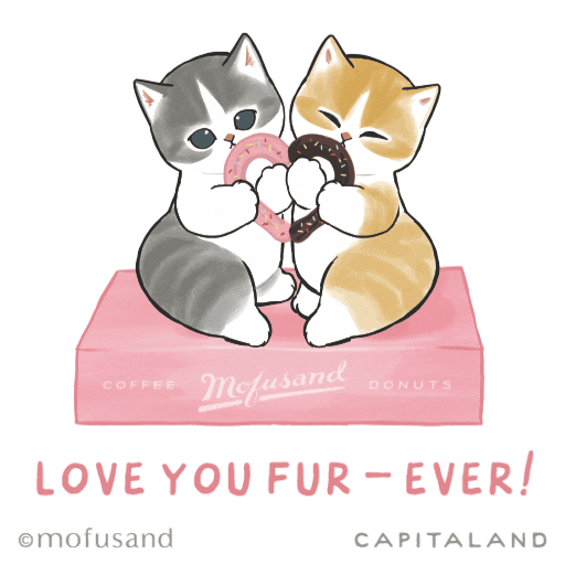 Mofusand Sticker by CapitaLand Malls SG