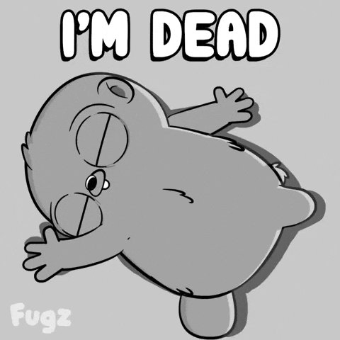 Im Dead Rest In Peace GIF by Fugz Official