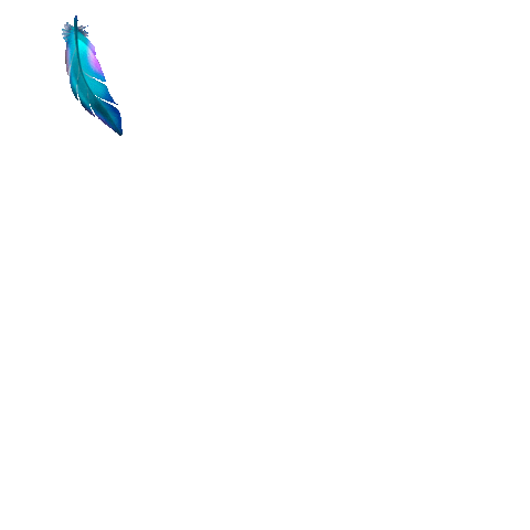 Blue Feather Falling Sticker for iOS &amp; Android | GIPHY