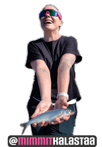 Fishing Fisherman Sticker by Suomen Vapaa-ajankalastajat