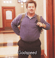 Parks And Recreation Godspeed GIF