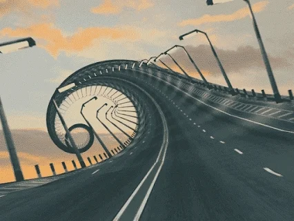 spiral highway GIF