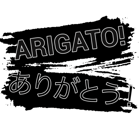 Arigato Sticker by Itigoo