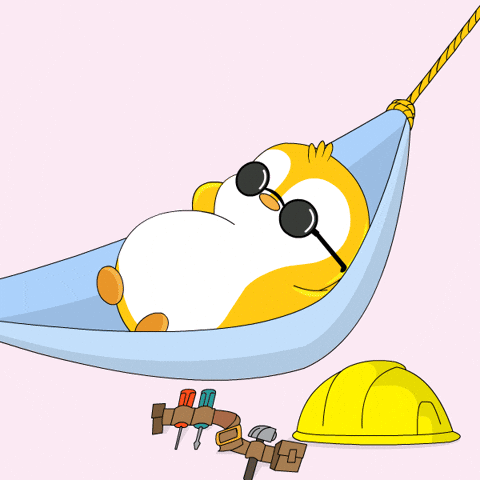 Relaxing Chill Out GIF by Pudgy Penguins - Find & Share on GIPHY