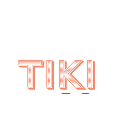Tiki on 18th Sticker