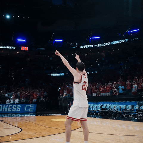 March Madness Basketball GIF by Huskers