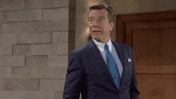 TV gif. Peter Bergman as Jack on The Young and the Restless points enthusiastically and says, “That sounds fantastic!”