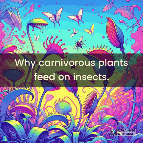 Carnivorous Plants Insects GIF by ExplainingWhy.com