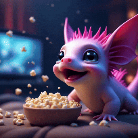 Excitement Popcorn GIF by pixoltl