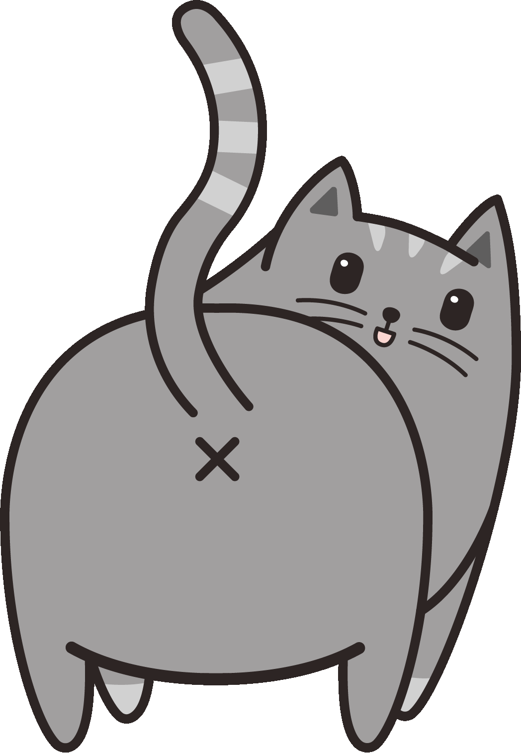 Cat Butt Lol Sticker by Meowingtons for iOS & Android GIPHY