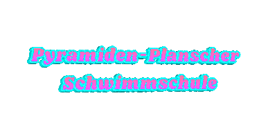 Pyramiden-Planscher  Schwimmschule Sticker