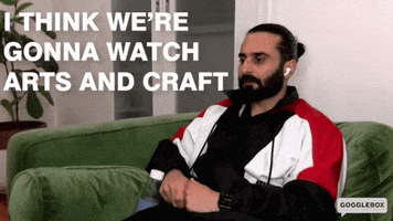 Arts And Craft Watching Tv GIF by Gogglebox Australia