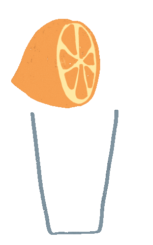Refreshing Orange Juice Sticker