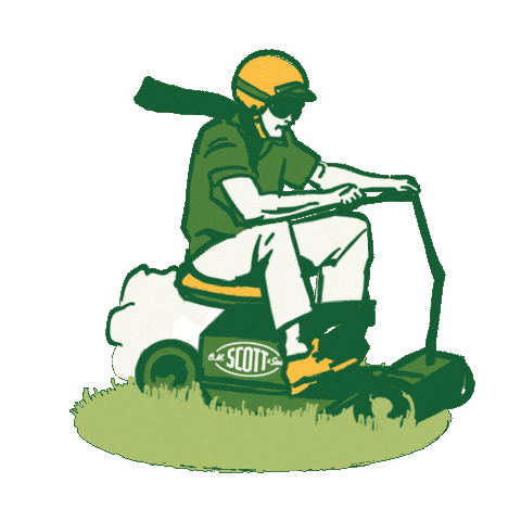 Vintage Grass Sticker by OM Scott and Sons