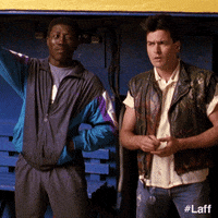 Looking Charlie Sheen GIF by Laff