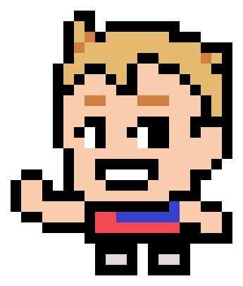 Pixel Flexing Sticker