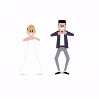 Just Married Dance GIF by SportsManias