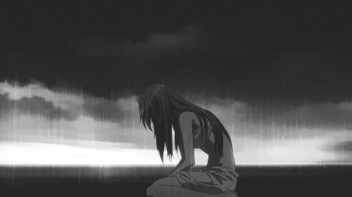 20+ Inspirasi Anime Girl Crying In The Rain Gif