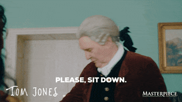 Awkward Sit Down GIF by MASTERPIECE | PBS