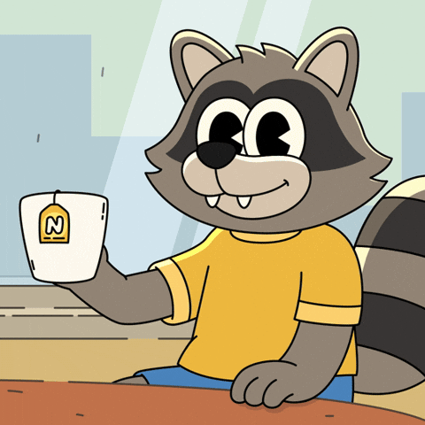 Sipping Tea Time GIF by Franky The Frog