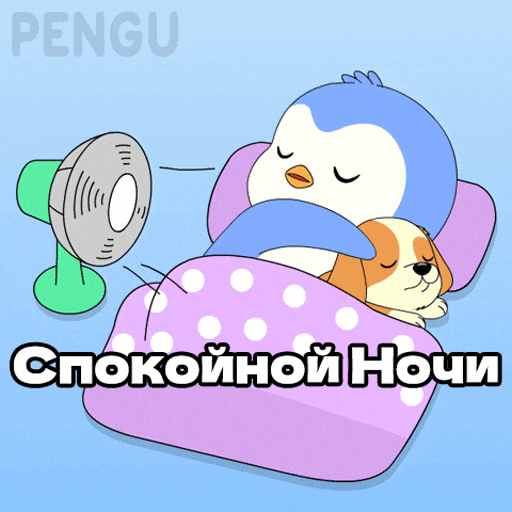 Russia Спать GIF by Pudgy Penguins