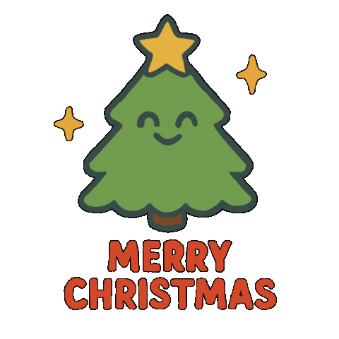 Merry Christmas Celebration Sticker by The Graphic Link