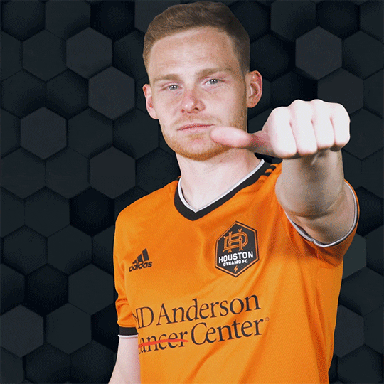 Tyler Pasher Thumbs Down GIF by Houston Dynamo FC