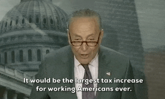 Chuck Schumer Tax GIF by GIPHY News