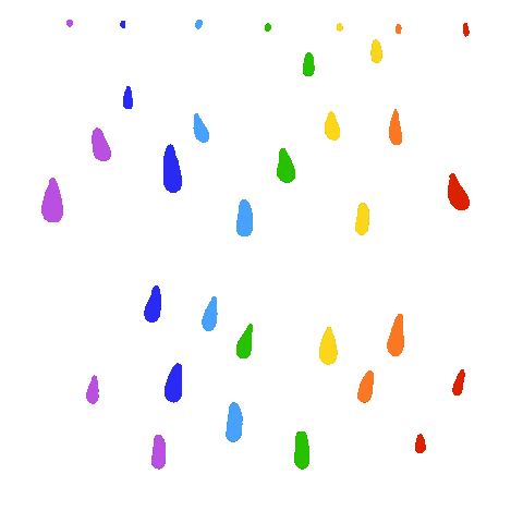 Rainbow Raining Sticker