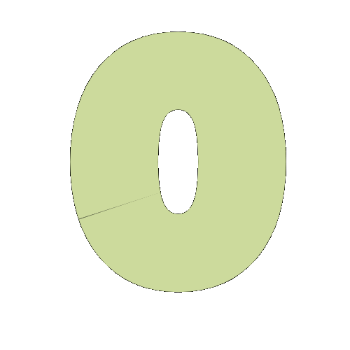 Loop Alphabet Sticker