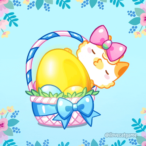 Easter Bunny Kiss GIF by Mino Games
