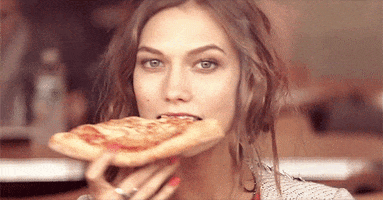 Karlie Kloss Pizza GIF