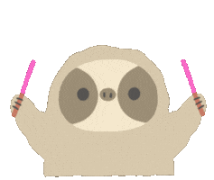 Sloth Happy Dance Sticker