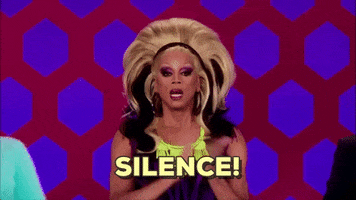 be quiet tv show GIF by RuPaul's Drag Race S5