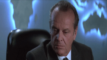 Jack Nicholson Shut Up GIF