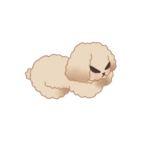 Sleepy Dog Sticker