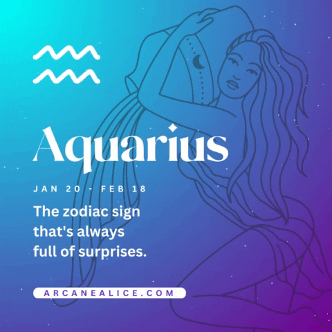 ArcaneAlice astrology zodiac horoscope aquarius GIF