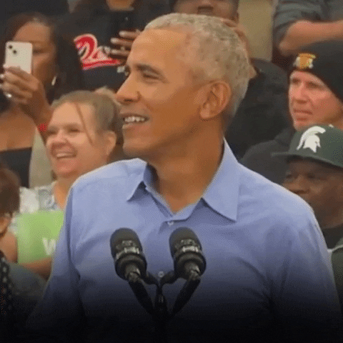 Happy Barack Obama GIF by The Democrats