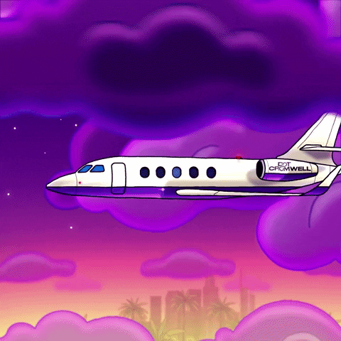 Flying Saucer Animation GIF by Dot Cromwell