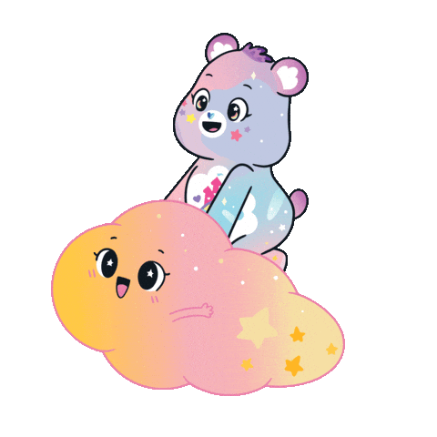 Cute Care Bears Rainbow Cartoon Clear Transparent Fun iPhone 