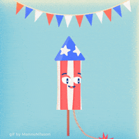 Independence Day Celebration GIF by Manne Nilsson