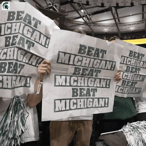 Go Green Michigan Basketball GIF by Michigan State Athletics