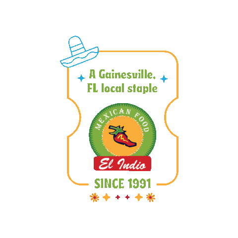 El Indio Mexican Restaurant Sticker